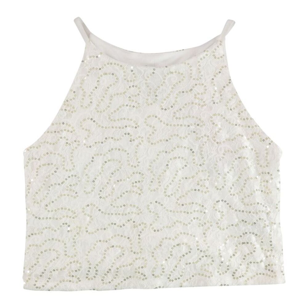 BCX Girls Big Kids Shine Bright Halter Top Shirt, NWT